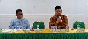 Ria Saptarika, Anggota DPD RI saat melakukan pertemuan dengan pengurus BP3K3NA Natuna