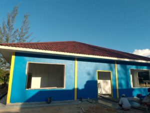 Banguan Ruang inap RSUD Jemaja diperkirakan 70%, selesai dikerjakan.