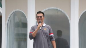 Bupati Anambas Aneng saat Berikan Sambutan dan sekaligus permesinan