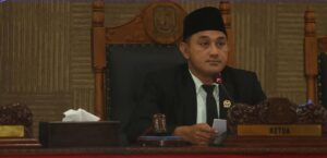 Ketua DPRD Anambas Rian Kurniawan saat berlangsungnya Rapat Paripurna