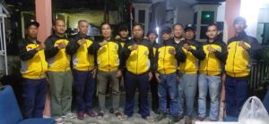 Tim Siap Siaga kelurahan Tarempa siap Lakukan pemantauan kondisi Air laut pasang tinggi malam ke 2