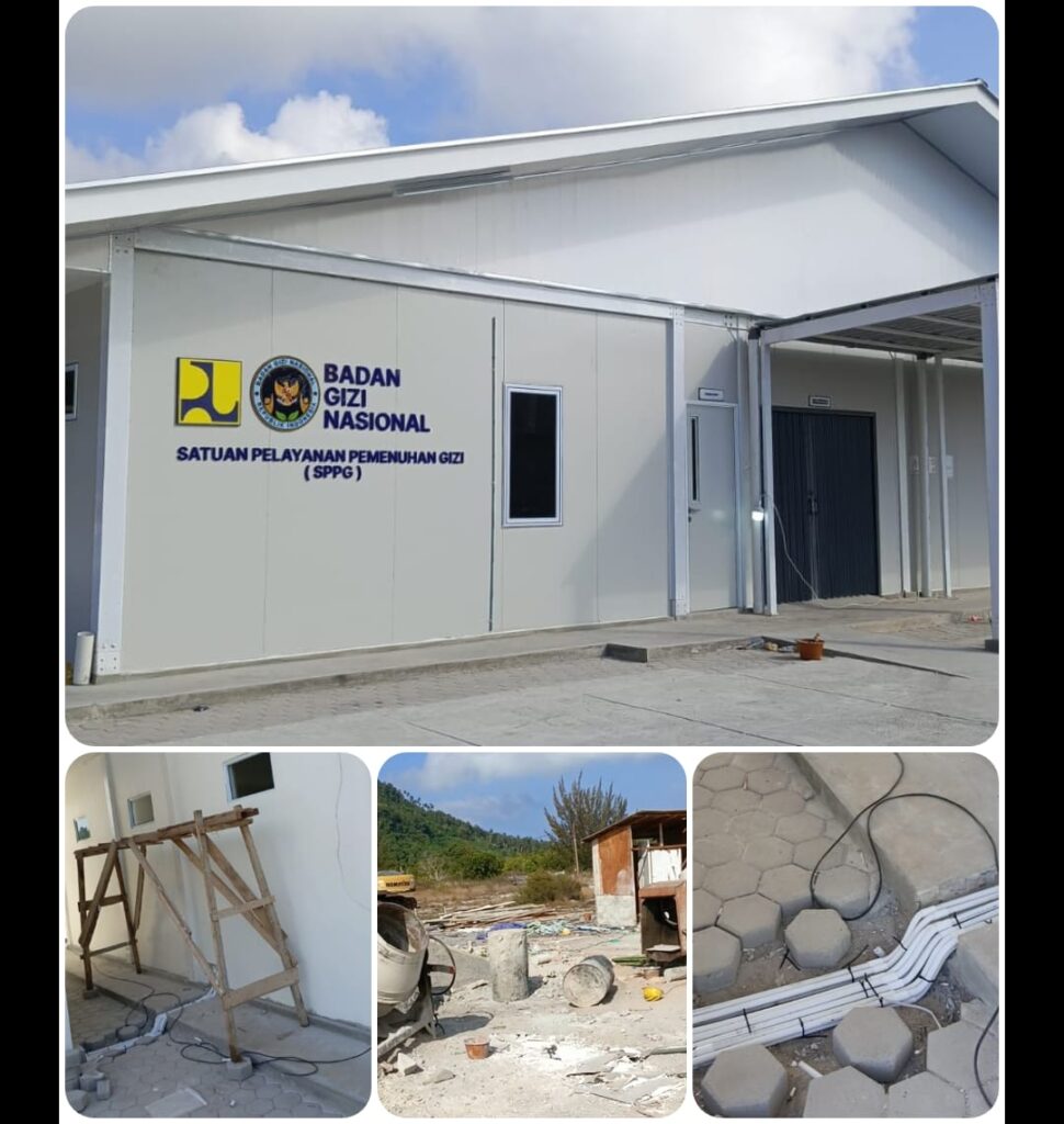 Sejumlah perkerjaan belum rampung dan meninggalkan sisa material di lokasi kerja foto: (1/4/2026)