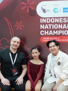 Atlet muda figure skating Indonesia, Aria Frances Wongso