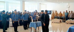 Bupati Anambas Aneng saat Lantik 120 CPNS menjadi PNS Tahun 2024