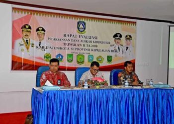 Rapat Evaluasi DAK Triwulan II Tahun Anggaran 2018 Kabupaten/Kota Se-Provinsi Kepulauan Riau