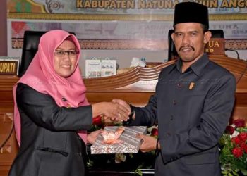 Rapat Paripurna DPRD Natuna Dengan Agenda Penyampaian Pandangan Akhir Fraksi–fraksi DPRD Tahun Anggaran 2018
