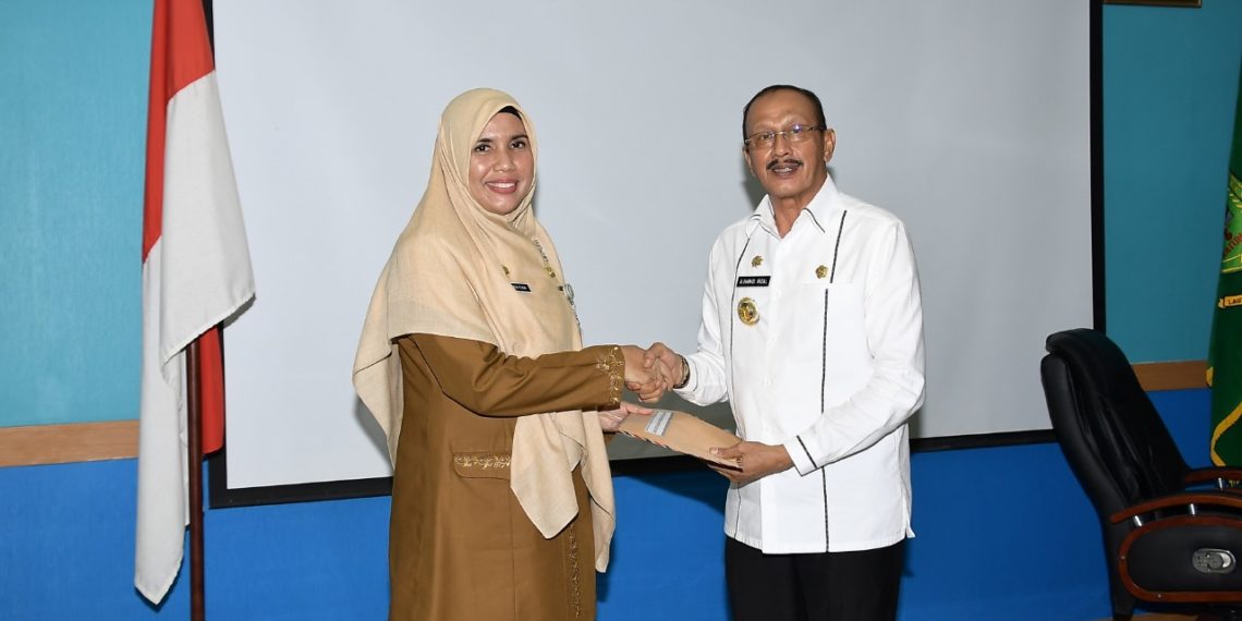 Bupati Hamid Rizal, Serahkan DPA APBD Natuna Tahun 2019 Ke OPD