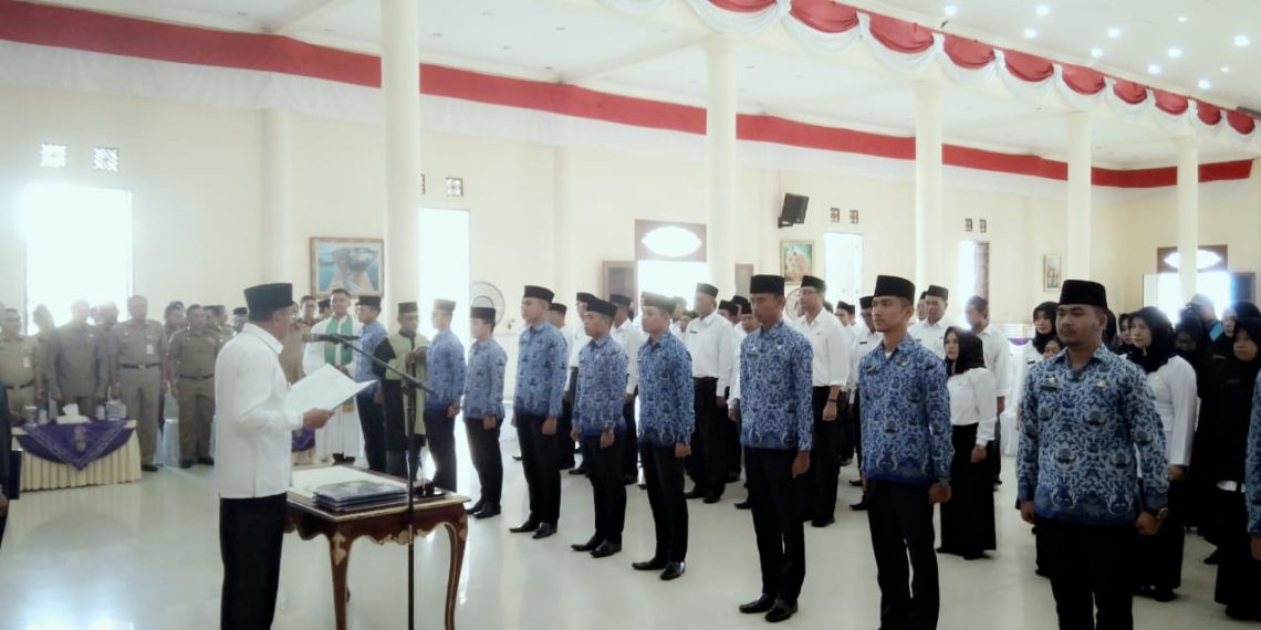 Bupati Hamid Rizal Kembali Lantik 62 ASN dan 10 CPNS, Diketahui Main Sogok Ganti