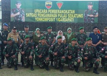 Danrem 033 WP, Gabriel Lema Lepas Keberangkatan Satgas PAM Pulau Sekatung, Wabup Hj. Ngesti, Utamakan Koordinasi Dalam Mencari Solusi