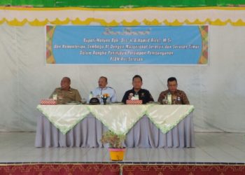 Bupati Hamid Rizal, Temu Ramah Dengan Masyarakat Serasan & Tinjau Persiapan Pembangunan PLBN