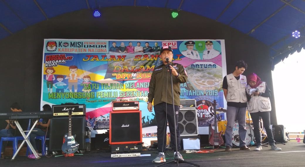 KPU Gelar Jalan Santai Dalam Rangka KPU Run Di Natuna