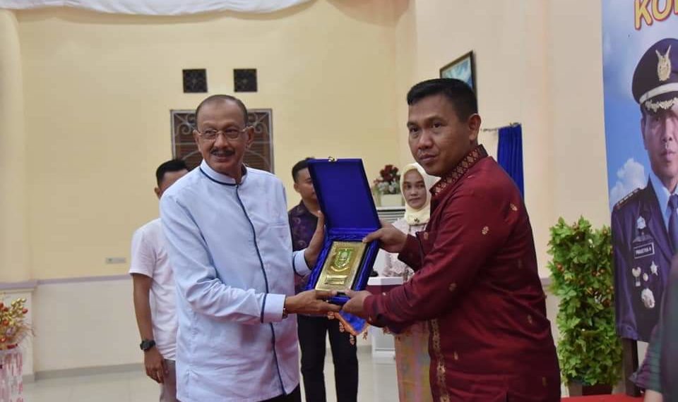 Pisah Sambut Danlanud Raden Sadjad Ranai, Bupati Hamid Rizal Meminta Sinergitas Tetaf Terjalin