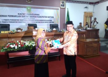 Wabup Ngesti Sampaikan 51 Usulan Ranperda Kepada DPRD Natuna