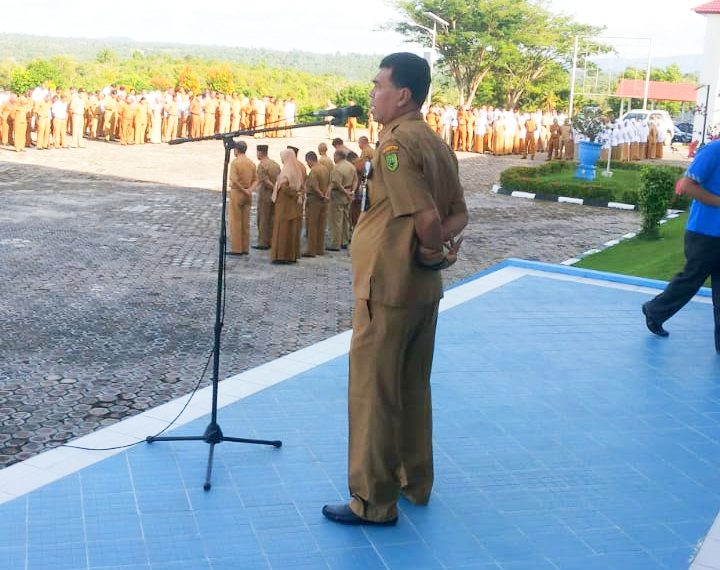 Pasca Libur Lebaran, Sekda Pimpin Apel Hari Pertama Kerja