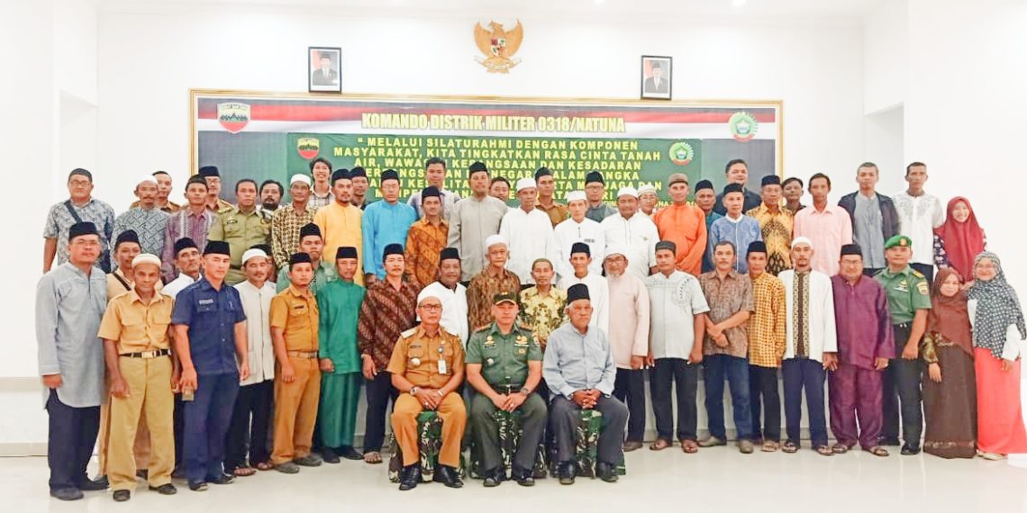 Jaga Kedaulatan NKRI, Kodim 0318 Natuna Gelar Halal Bihalal dan Komsos