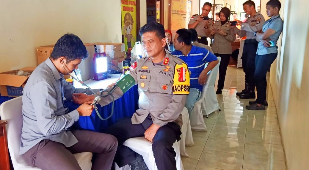 Baksos Donor Darah Polres Natuna Berhasil Peroleh 24 Kantong Darah.