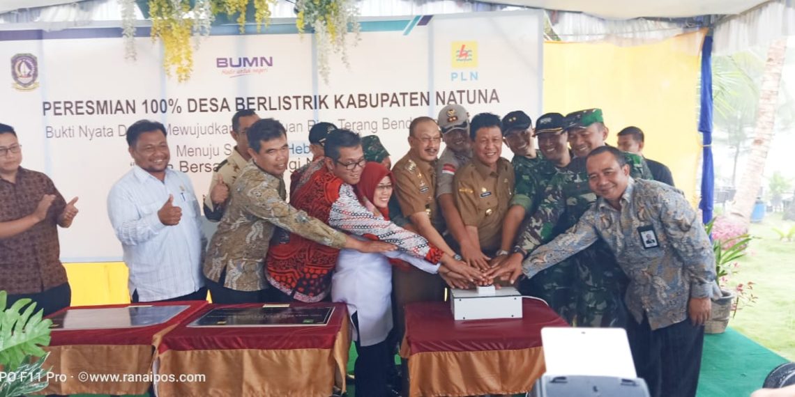 Plt. Gubernur Kepri Resmikan 100% Desa Berlistrik