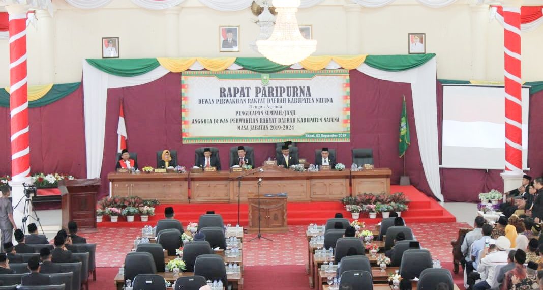 Anggota DPRD Natuna Priode 2019 – 2024 Resmi Dilantik
