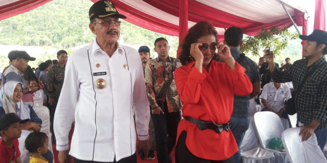 Bupati Hamid Rizal Dampingi Mentri KKP Resmikan Pengoprasian SKPT Natuna