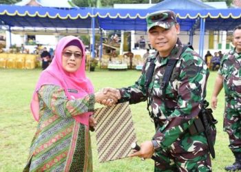 Wabup Ngesti Tutup Kegiatan Karya Bhakti TNI Kodim/0318 Natuna 2019