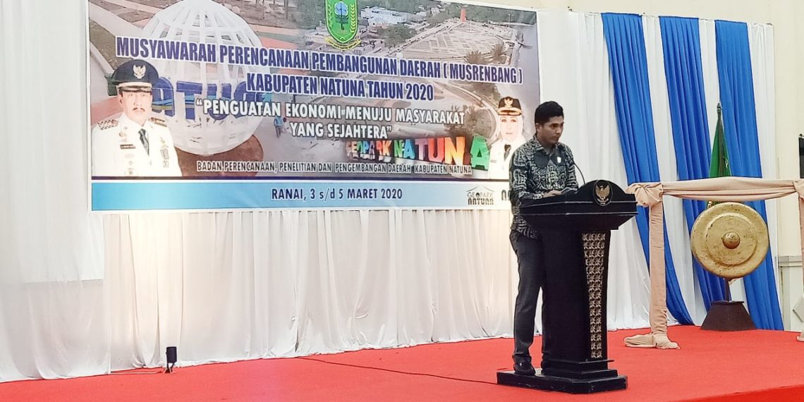 Andes Putra, Ketua DPRD Natuna Sampaikan Pokir Di Musrenbang 2020