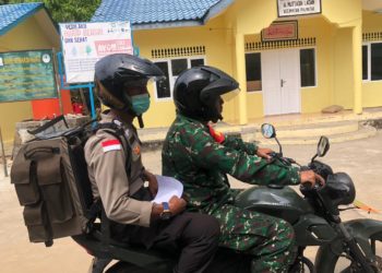 Sinergitas, TNI – Polri Anambas Antisipasi Dan Sosialisasi Pencegahan Penyebaran Covid-19