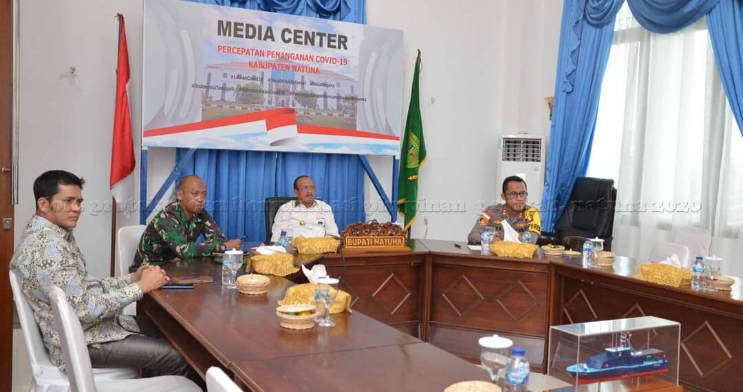Bupati Natuna Laksanakan Vidcon Bersama Menkopolhukam, terkait Pelaksanaan Instruksi Presiden Nomor 6 Tahun 2020