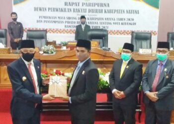 Bupati Hamid Rizal Sampaikan Pidato Pengantar Nota Keuangan APBD Natuna 2021