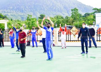 Peringatan Hoarnas, Hamid Rizal Gelar Senam Bersama