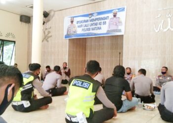 Satlantas Polres Natuna Peringati Hut Lalu Lintas Ke-65 Dengan Kegiatan Syukuran