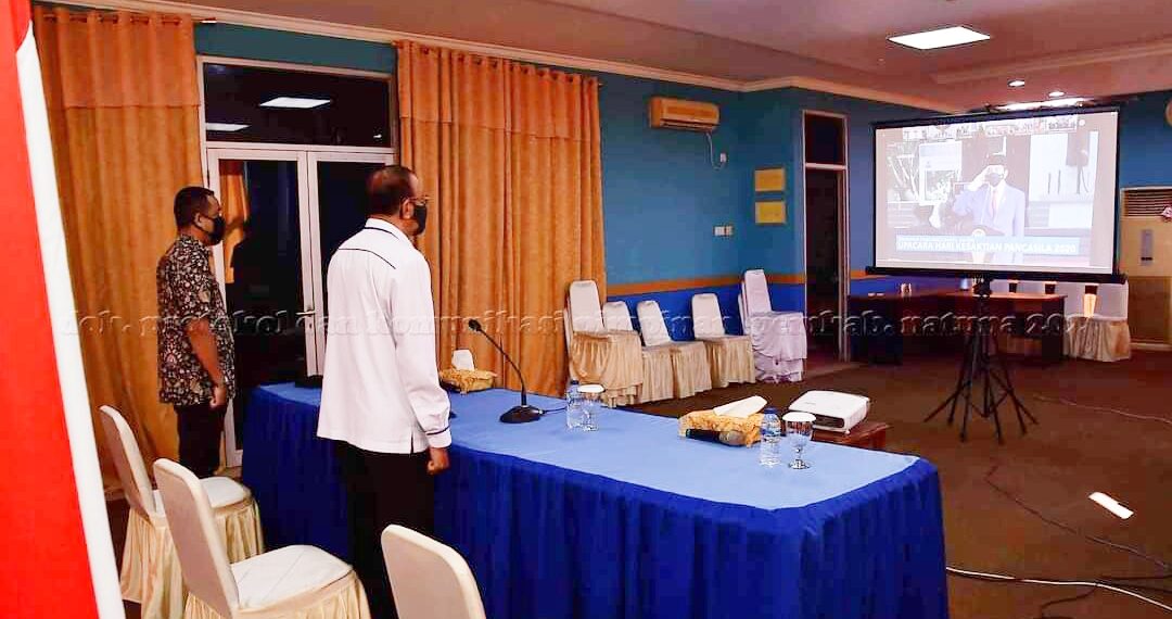 Bupati Natuna Ikuti Upacara Virtual Peringatan HKP Tahun 2020