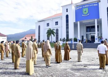 Songsong Pilkada Serentak, ASN Natuna Gelar Apel Bersama Ikrar Netralitas