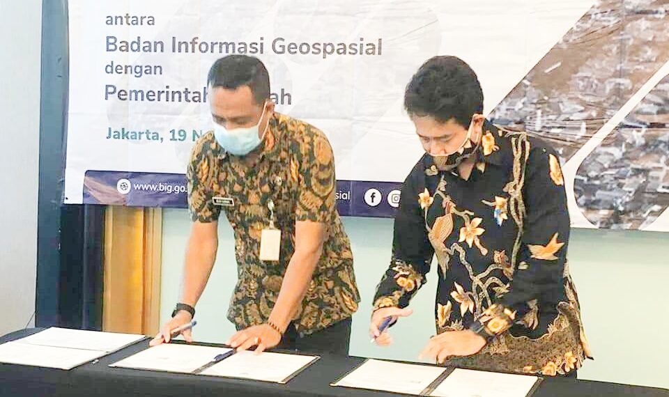 Teken Kerjasama Bersama BIG, Data Geospasial Dapat Menjadi Acuan Bagi Pembangunan