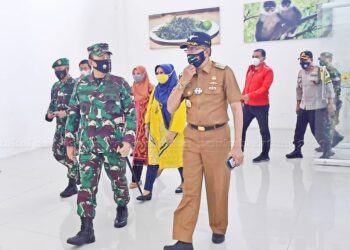 Bupati Hamid Rizal Sambut kunker Danrem 033/WP Tinjau Kegiatan Binter Terpadu 2020 di Natun