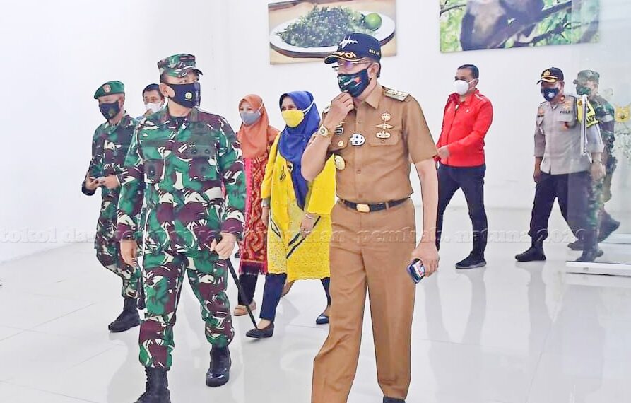 Bupati Hamid Rizal Sambut kunker Danrem 033/WP Tinjau Kegiatan Binter Terpadu 2020 di Natun