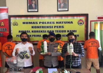 7 Pelaku Pengeboman Ikan di Perairan Midai di Amankan Satpolairud Polres Natuna