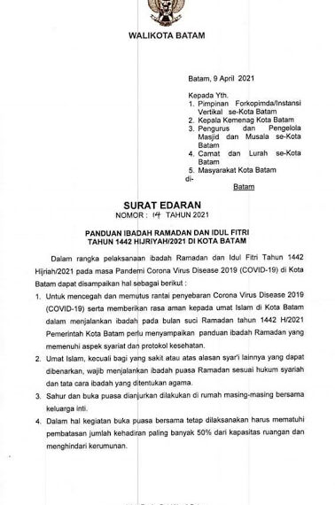 Rudi Kembali Ingatkan Masyarakat Agar Disiplin Terapkan Prokes