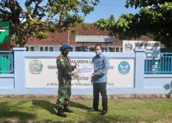 Lanud RSA dan BNI 46 Natuna Berkerjasama Renovasi Aula TK Angkasa Lanud RSA