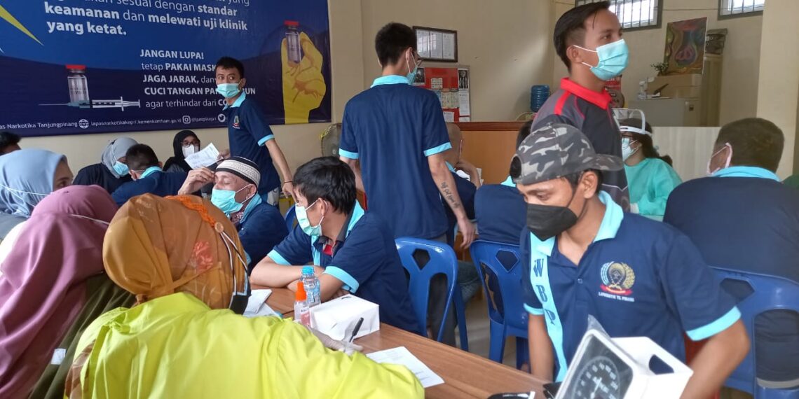900 Napi Lapas Narkotika Ikut Vaksinasi
