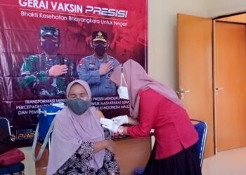 Vaksin Presisi Polsek Tanjungpinang Kota di Serbu Masyarakat Setempat