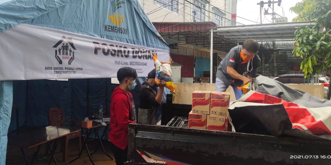 Aspec Tanjungpinang Bagikan Ratusan Nasi Kotak, Vitamin dan Susu Bagi Balita Isoman
