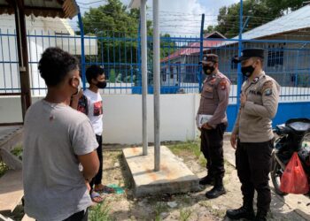 Hambat Penyebaran Covid-19, Polres Natuna Gencar Sosialisasi Prokes dan Vaksinasi Kepada Masyarakat 