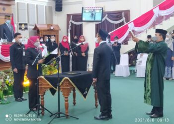 Oktavio Bintana Resmi di Lantik Sebagai Anggota DPRD Kota Tanjungpinang