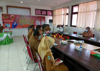 Bupati Natuna Wan Siswandi, Hadiri Pencanangan Vaksinasi Dosis Ke-III Bagi Nakes Kepri Secara Virtual