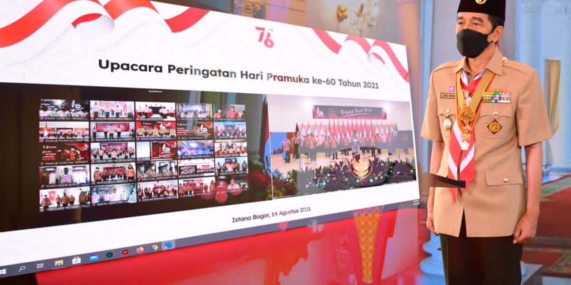 Presiden: Pramuka Harus Jadi Pelopor Disiplin Protokol Kesehatan