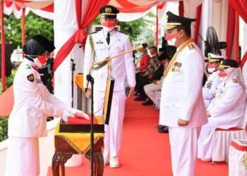 Laksanakan Upacara HUT RI Ke 76, Provinsi Kepri Lakukan Secara Luring dan Daring