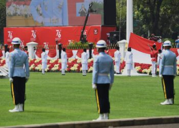 Presiden Joko Widodo Pimpin Upacara Peringatan Detik-Detik Proklamasi Kemerdekaan RI Tahun 2021