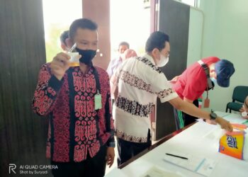 Anggota PN Tanjungpinang di Lakukan Tes Urine oleh BNNK Tanjungpinang