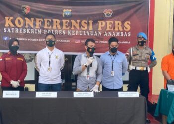 Polres Anambas Rilis Seorang Pelaku Penyedia Prostitusi Online 