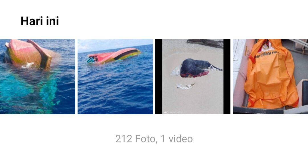 Viral, Sebuah Kapal Nelayan Mengapung Terbalik Dan Penemuan Mayat Di Selaut